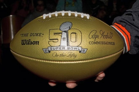 NFL Celebrates Super Bowl 50 With All Things Gold