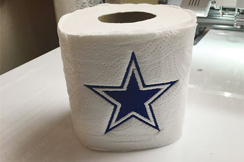 How to Embroider on Toilet Paper