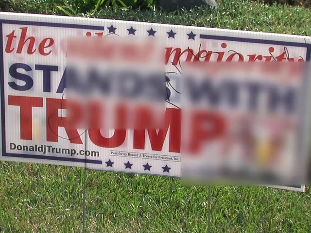 Trump Yard Signs Cause Visceral Reaction