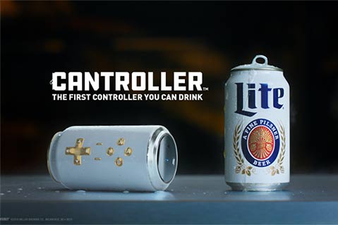 Miller Lite Beer Can Doubles as a Game Controller