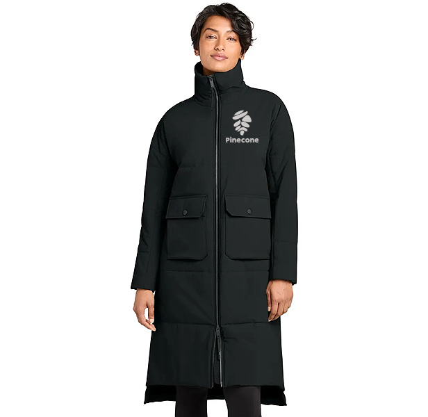 MiiR Women's Sashiko Stretch Puffy Long Jacket