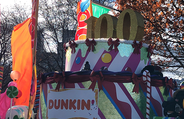 dunkin 100 parade float