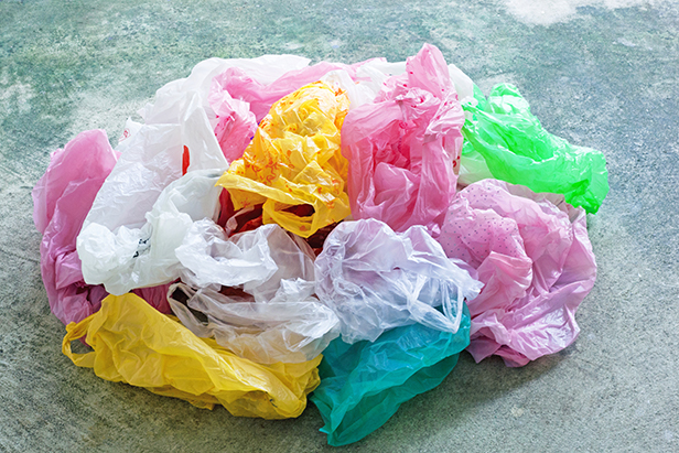 Pile of plastic bags