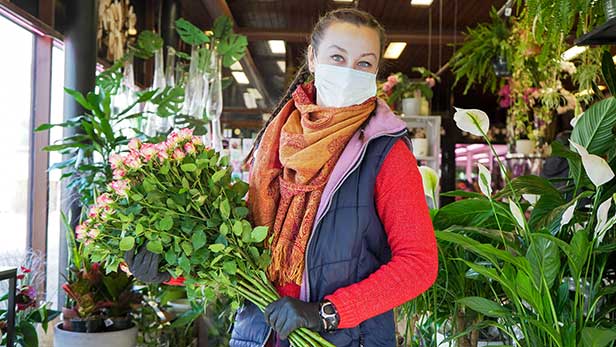 Florist with Mask