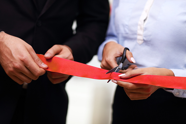 Ribbon cutting