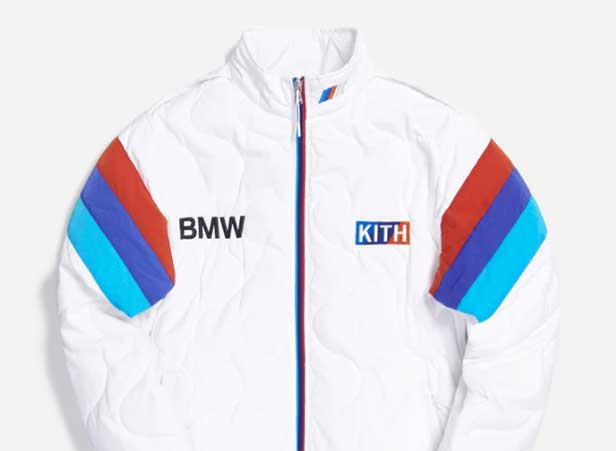 Kith for BMW quilted racing jacket