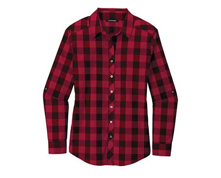 Lightweight plaid shirt