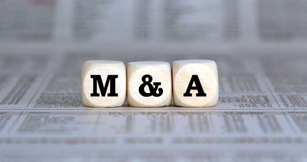 M&A on wooden blocks