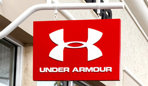 Red Under Armour sign