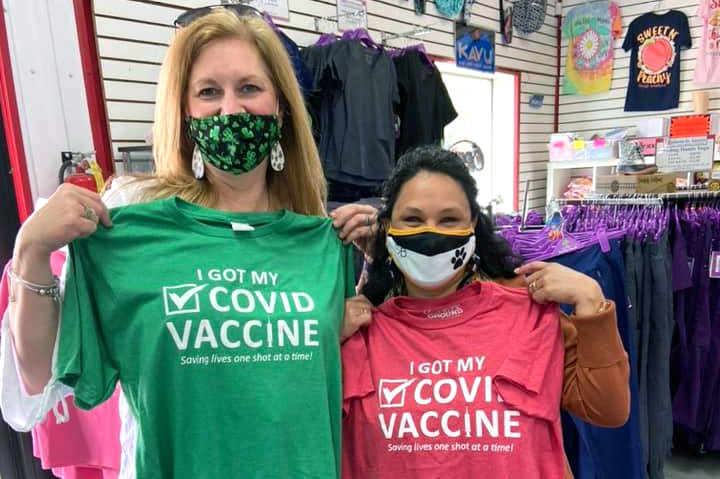 Georgia Distributor Gives Out 7,000 COVID Vaccine Tees