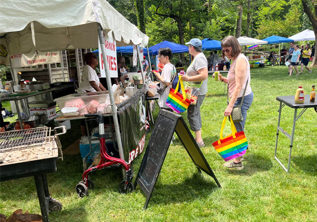 pride festival booth