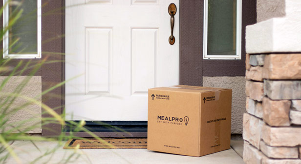 Mealpro box at doorstep