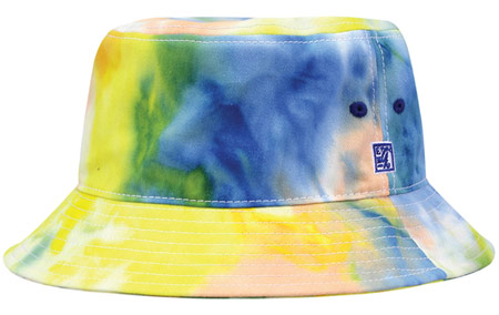 Tie-dyed bucket hat