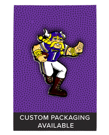 Viking's football player pin