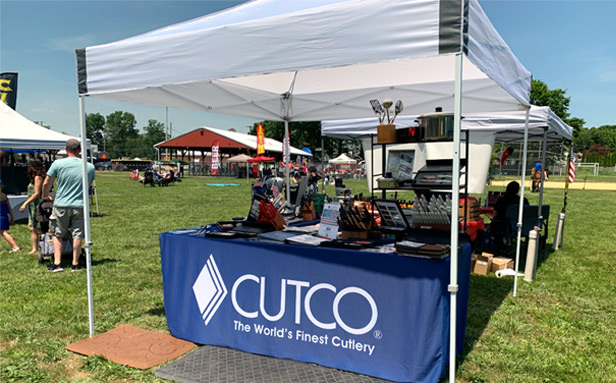 Cutco Knives tent