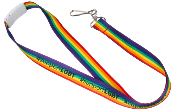 rainbow lanyard