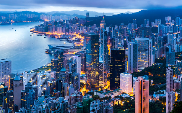 Hong Kong at night