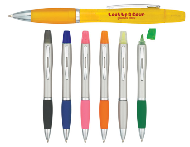 colorful combo pen/highlighters