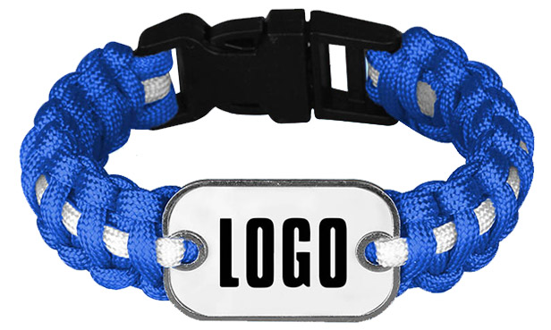 blue paracord bracelet