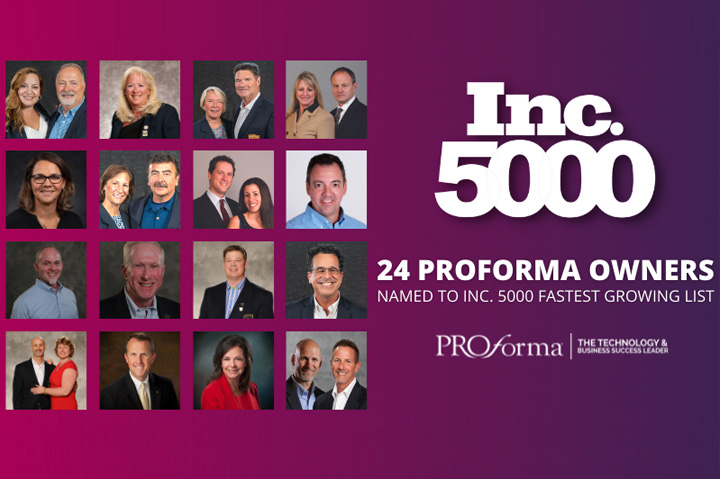 24 Proforma Owners Named to Inc. 5000