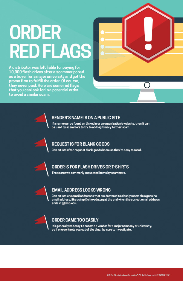 Order Red Flags infographic