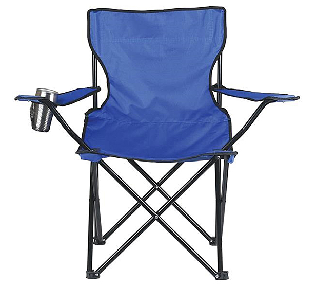 blue camp chair