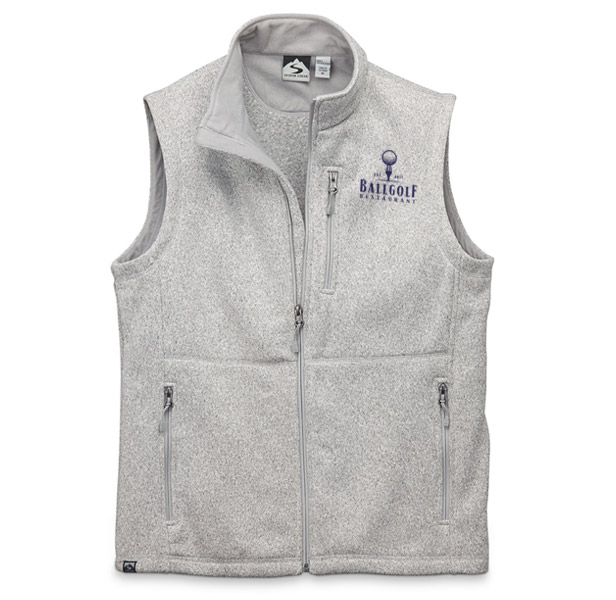 gray zip vest