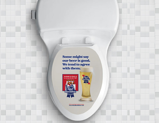 Pabst toilet lid