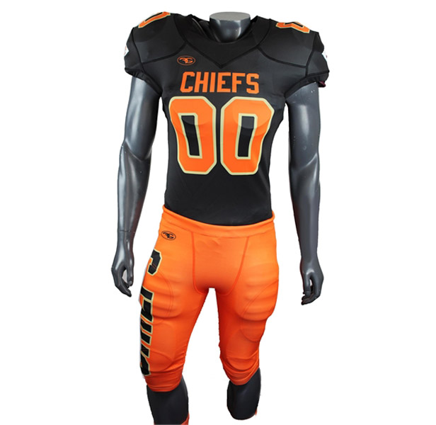 black and orange football jersey