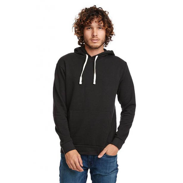 Young man in black hoodie