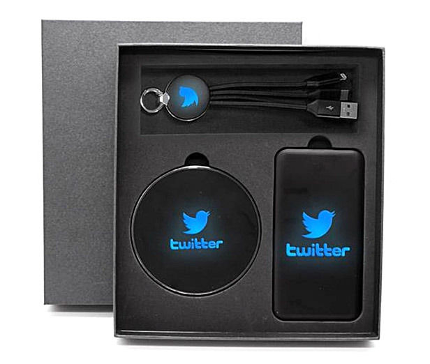 power bank, wireless charger and usb cable in box