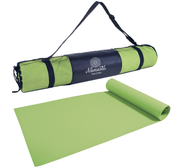 green yoga mat