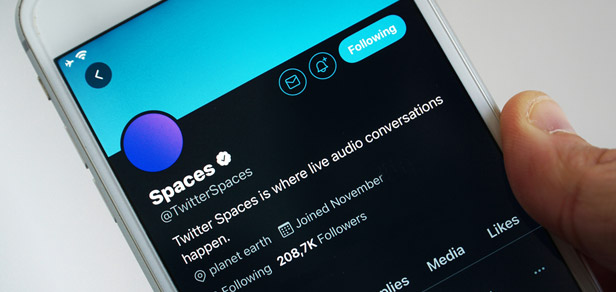 Twitter spaces on phone