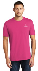 man wearing pink t-shirt