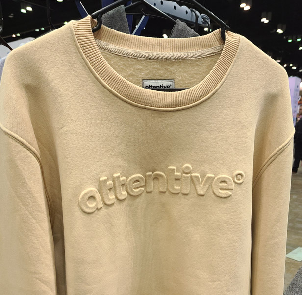 embossed sweatshirt