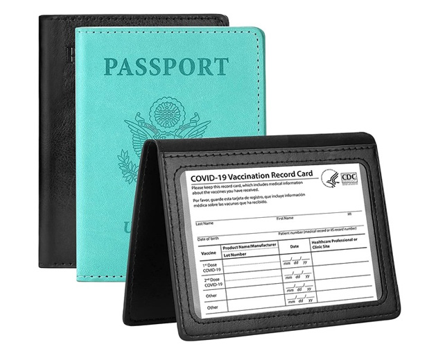 vaccine and passport card holder