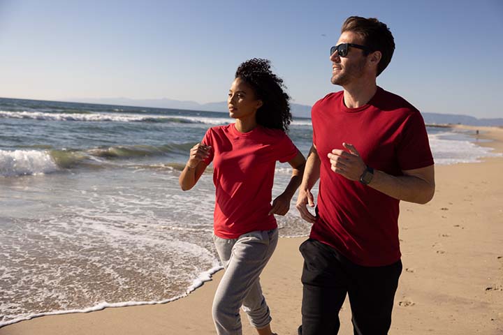 Young people on the beach