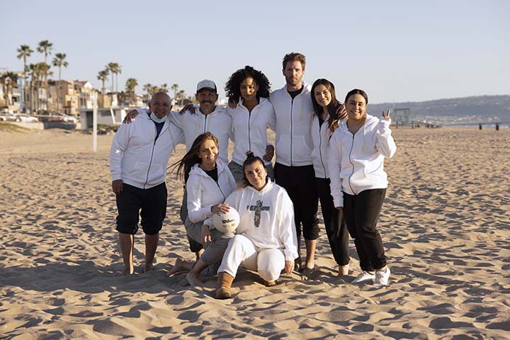 Group of people on the beach