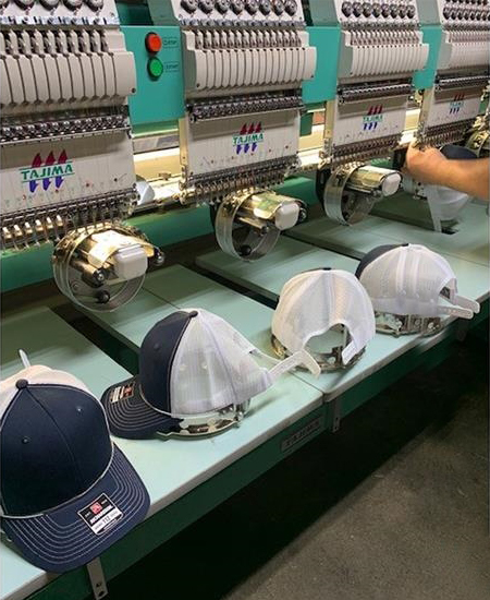 embroidery machines and hats