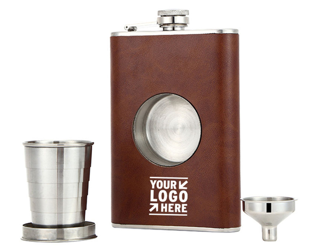 flask and shot glass set