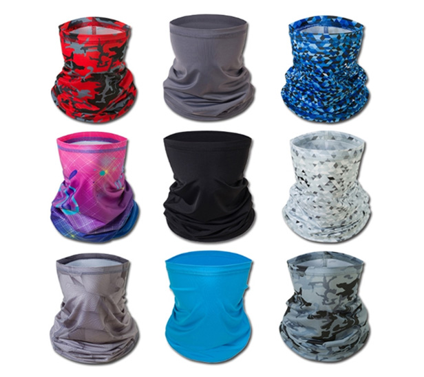 assorted colors/prints neck gaiters