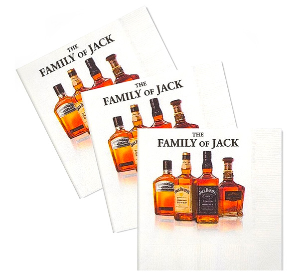 Jack Daniels napkins