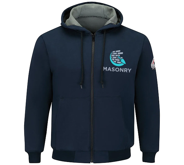 full-zip, thermal-lined Bulwark hoodie 