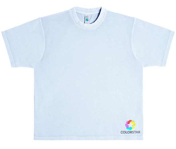 heavy combed cotton garment dyed tee