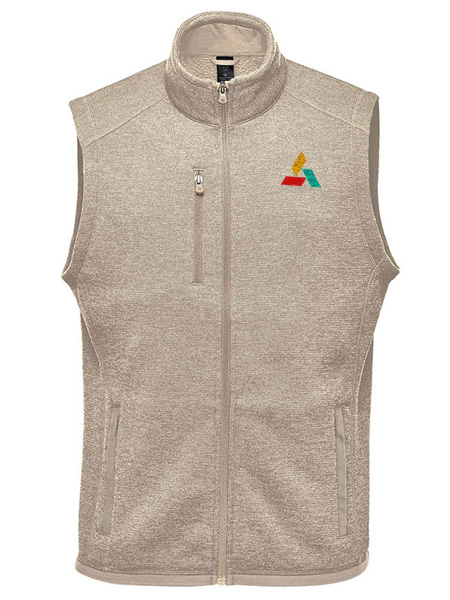 full-zip fleece vest