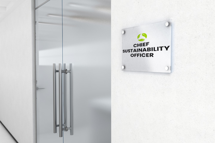 Chief Sustainability Officer door plaque