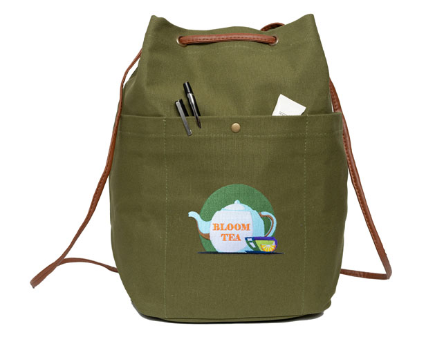 canvas drawstring backpack