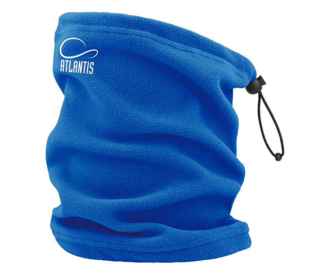 blue fleece neck gaiter