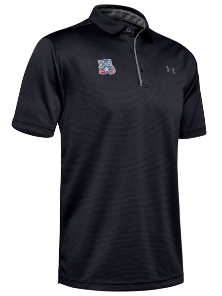 black golf polo shirt