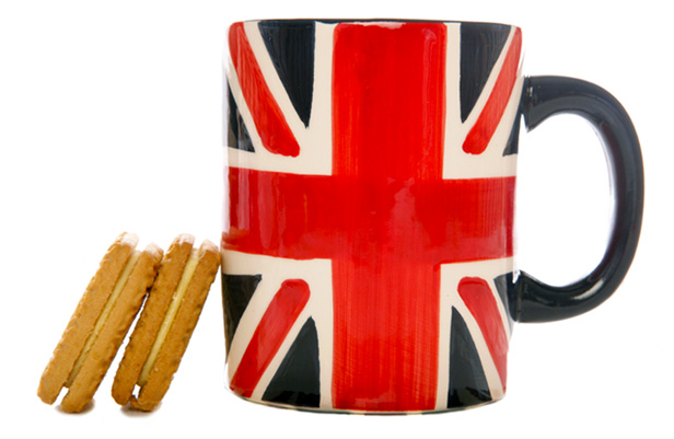 UK mug and biscuits